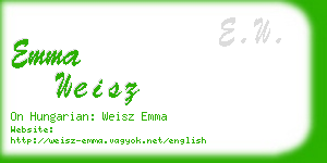 emma weisz business card